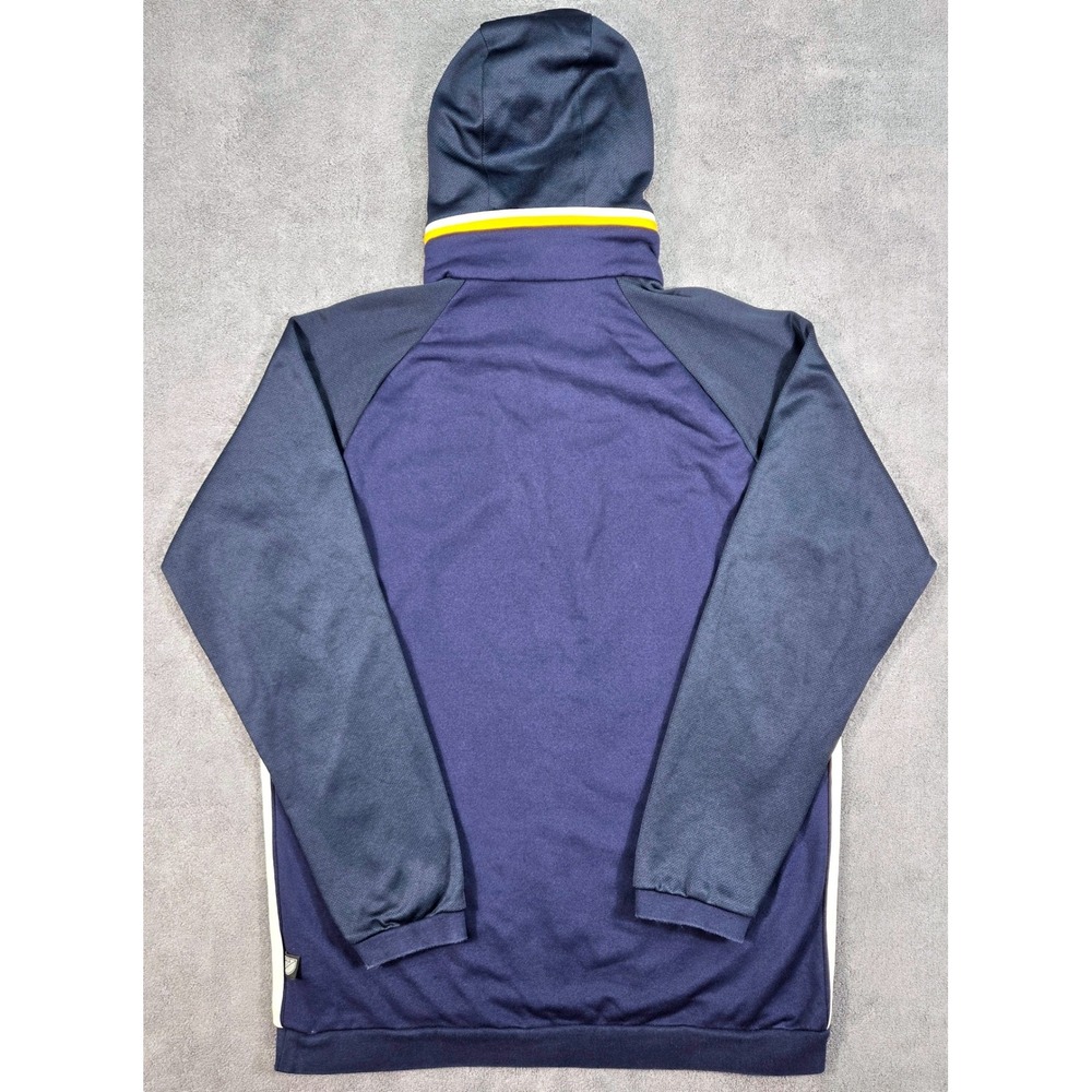 Adidas LA Galaxy Hoodie Mens Large Navy Blue Excellent Climawarm Quarter Zip MLS - Picture 15 of 16